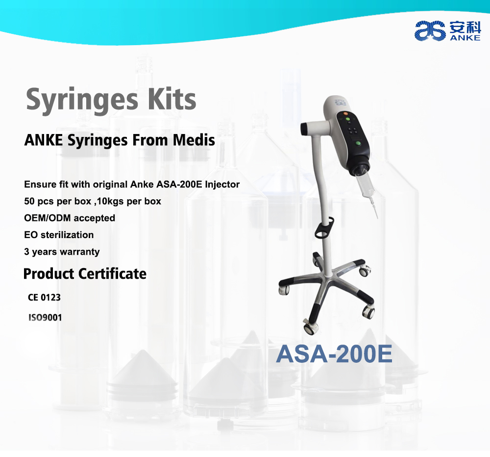 ANKE ASA-200E CT Single Head Injectors Syringes