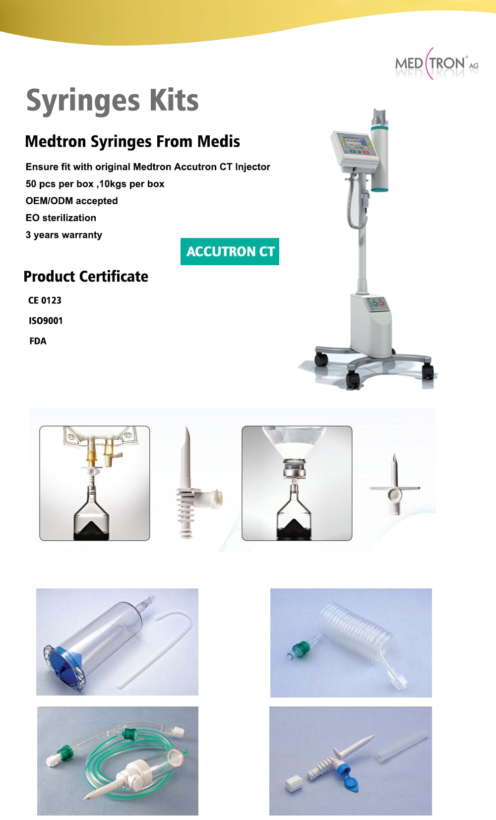 power injectors-medtron accutron ct injector-high pressure syringes-syringes without needle-ct injectors-contrast media injectors-syringes pack -prefilled syringes