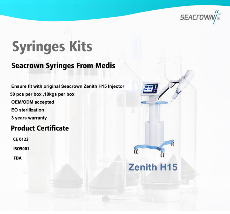 เซินเจิ้น Seacrown Zenith-H15 Angio Contrast Injectors Syringes