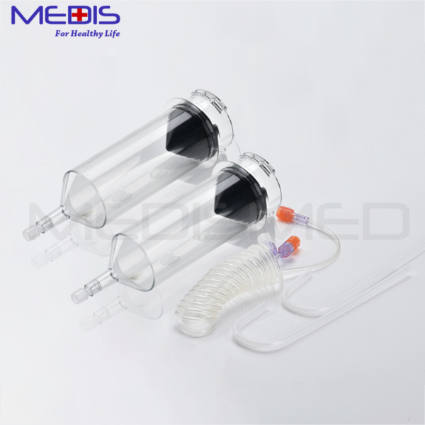 Medis Medical ทิ้ง Sinomdt Sinopower-D 200ml / 200ml CT Scanning Syringes Kits