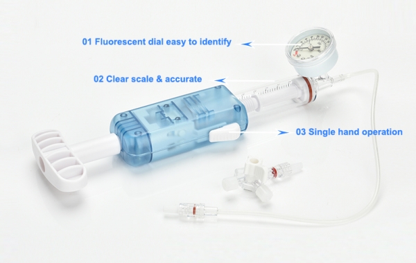 Medical Disposable Balloon Inflation Device for PTCA Angioplasty ...